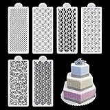 tortendekoration kaufen 15 x 35 cm Forme - Lustige Muster, leicht zu reinigen, und macht Airbrush-Plätzchen so viel Spaß. Ideal für die Verwendung mit Airbrush-Kit. Gut für Hochzeit, Geburtstag, Einweihungsfeier, Jahrestag usw.