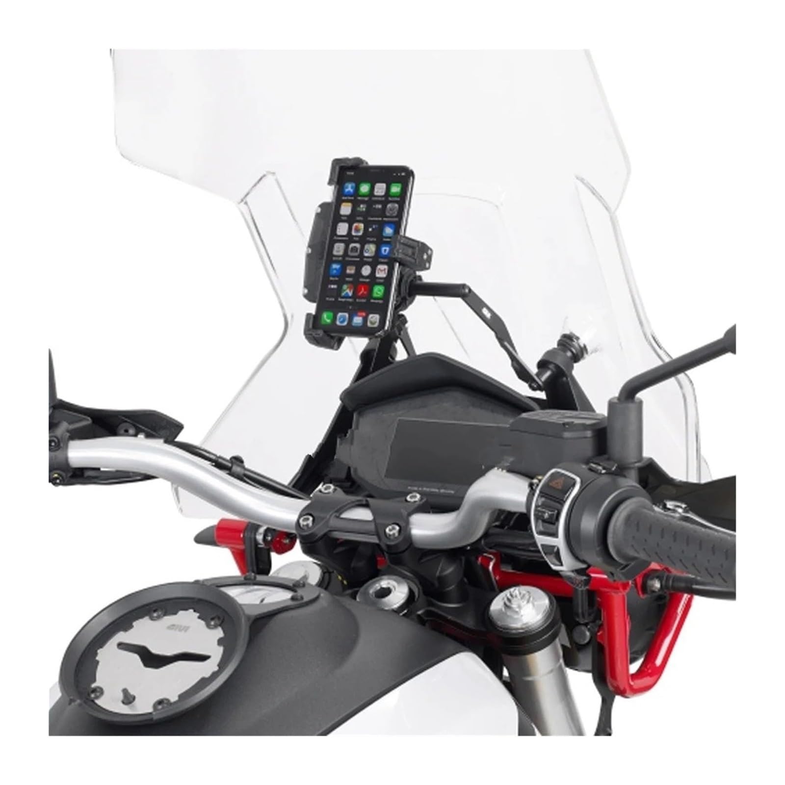 pour Moto Support Navigation GPS pour Moto pour Guzzi V85 TT 2019 2020 Moto Support Téléphone Mobile GPS Navigation Plaque Accessoires(22mm)