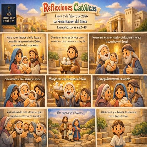 Reflexiones Cat&oacute;licas &ndash; Lunes 2 de febrero de 2026, La Presentaci&oacute;n del Se&ntilde;or, Fiesta, Lucas 2,22&ndash;40