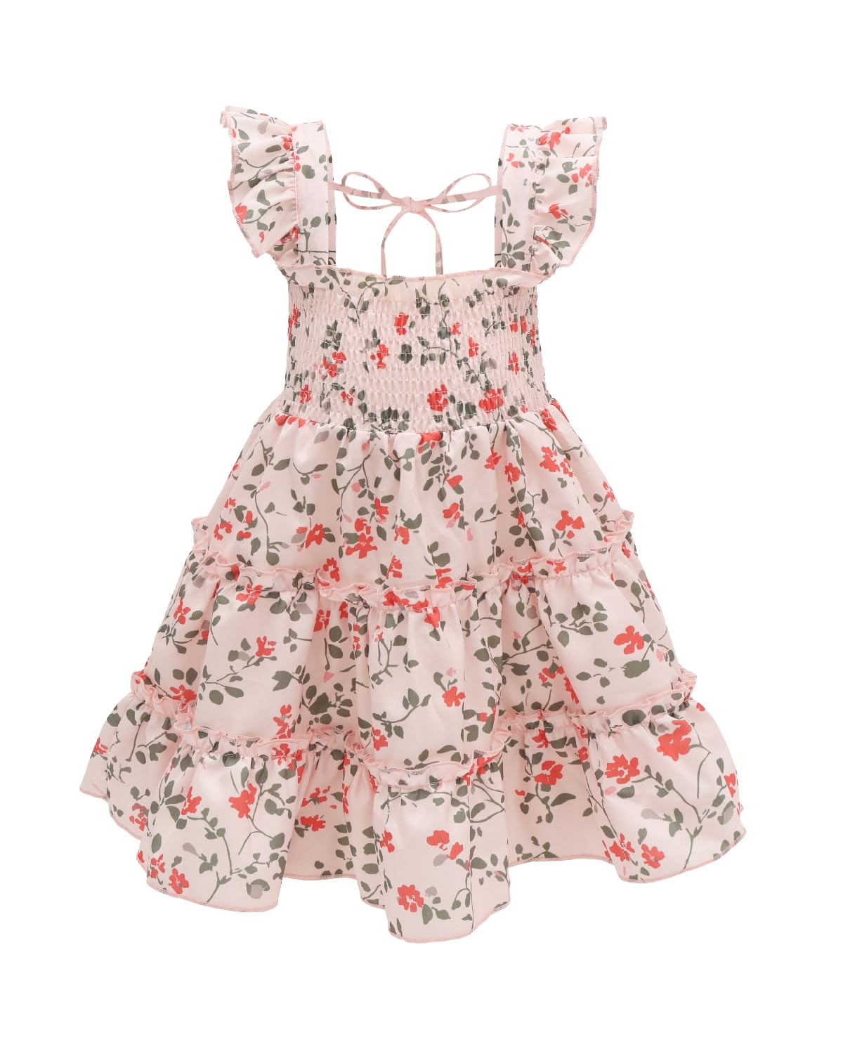 babygoal Toddler Baby Girl Dress, Ruffle Sleeve Princess Casual Beach Summer Kid Sundress