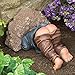 Bits and Pieces - Little Digger Funny Garden Statue - Made of Durable Polyresin - Makes Perfect Garden Sculpture