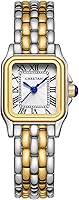 Vista 1 de CHEETAH Relojes de oro para mujer con pulsera vintage pequeña, esfera romana rectangular