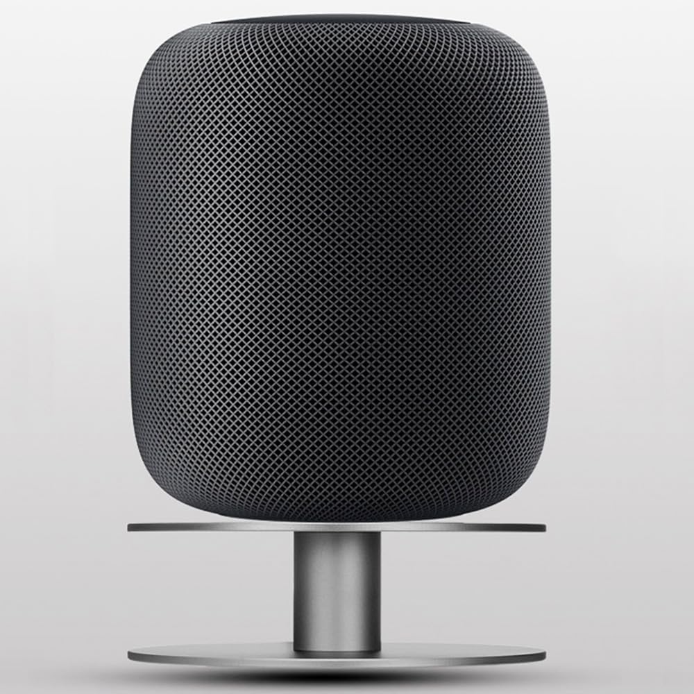 AutoSonic Stand for Apple HomePod and HomePod Mini | Fully Aluminum Build | Anti-Slip Design | Apple HomePod Accessories | Space Gray
