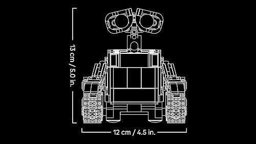 LEGO | Disney Pixar WALL-E and EVE - Display Model Kit for Adults - Brick-Built Robots with M-O & Hal Figures - DIY Home Decor - Collectible Gift for Fans - 43279 - 8