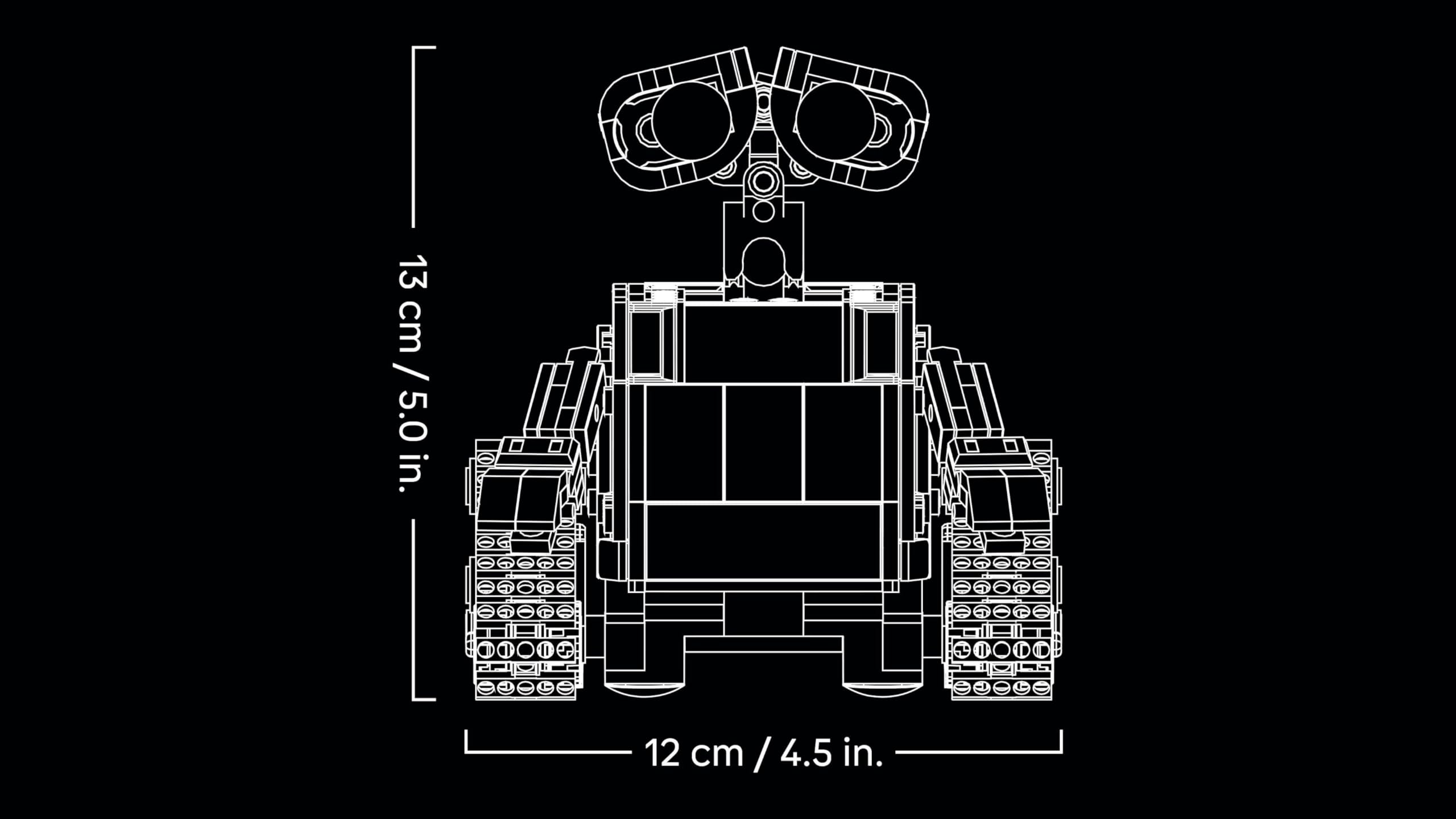 LEGO | Disney Pixar Wall-E y Eve - Kit de Maquetas para Adultos - Robots de Ladrillos con Figuras de M-O y HAL - Decoración para el Hogar - Regalo Coleccionable para Fans de la Película 43279