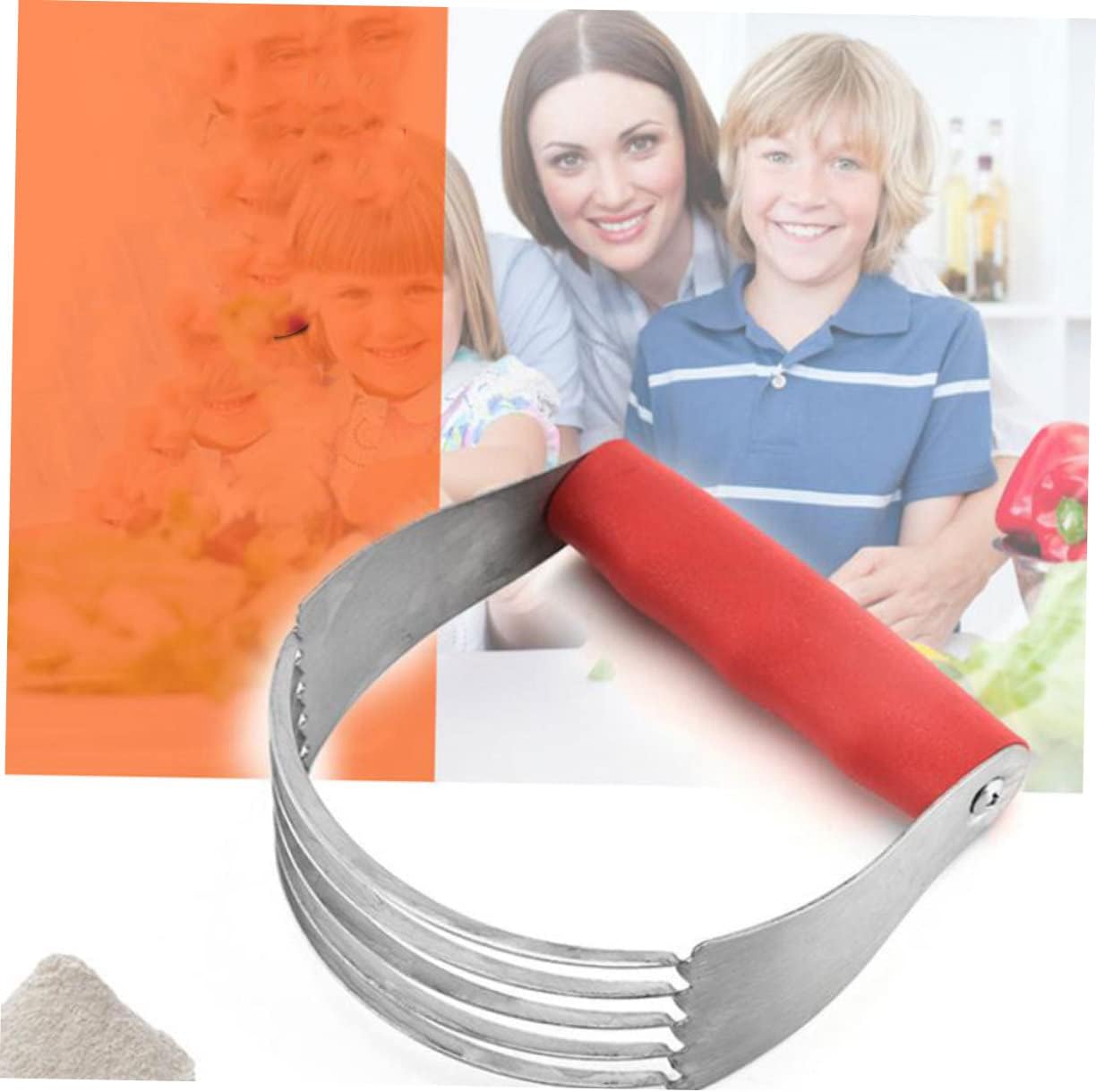 Handheld Manual Flour Beater Stainless Steel Baking Pastry Cutter Dough Stirrer Easy to Clean Comfortable Grip Versatile for Multiple Uses