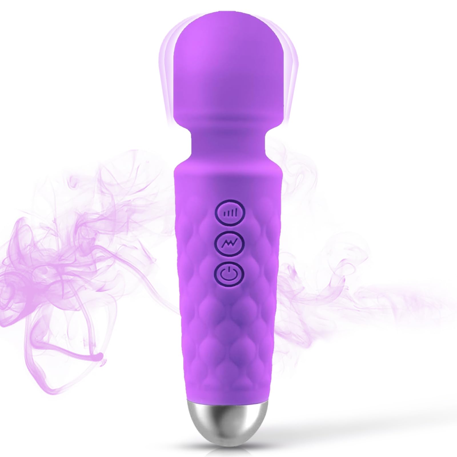 Handheld Relaxation Massager to Relief Whole Body Muscle Tension and Promote Relaxation, 20-Modes &amp; 8-speeds, Pale Purple