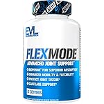 Evlution High Absorption Joint Support Supplement FLEXMODE Joint Supplement with Advanced Joint Vitamins Including Glucosamine Chondroitin MSM Boswellia and Hyaluronic Acid - 30 Servings