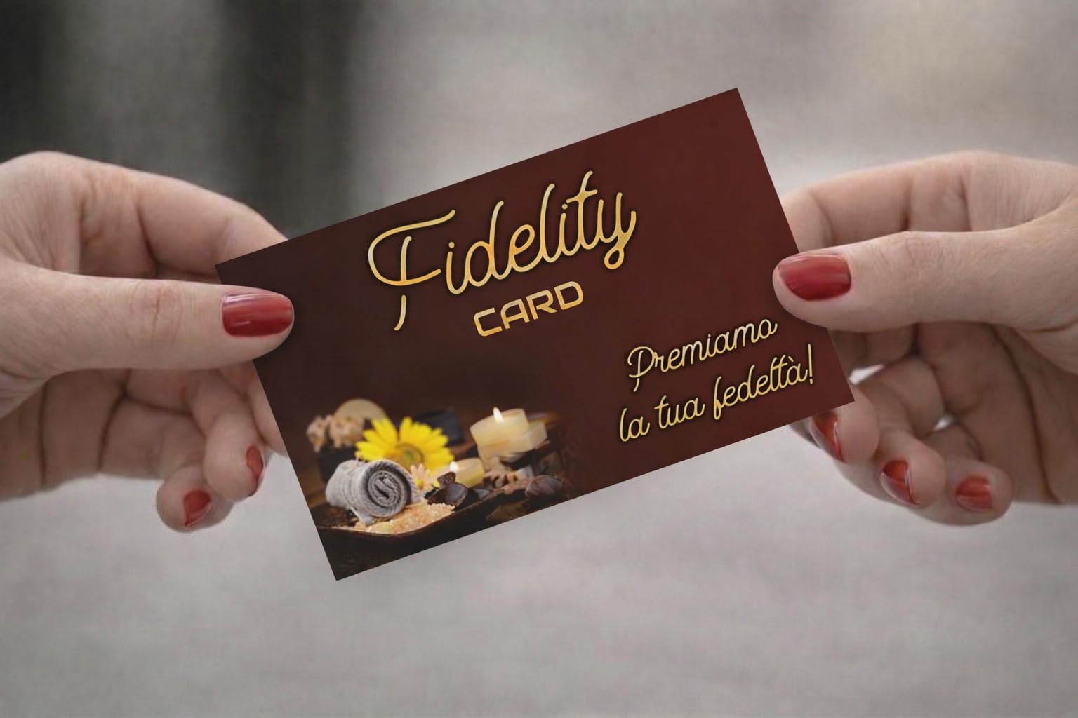 GHIBLI 50 Tessere Fedeltà 500 Bollini a Colori Fidelity Card Estetista Spa Benessere