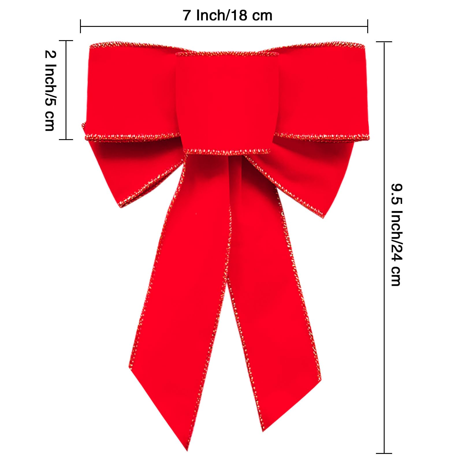 Weihnachtsschleife Groß 10 Stück Rote Schleifen W Produktbild-Vorschau 10