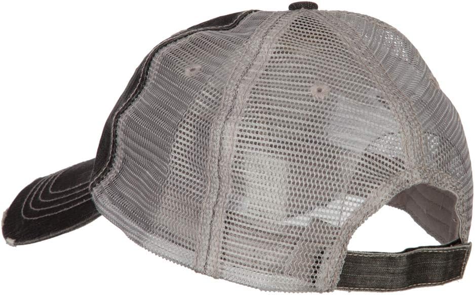 US Navy USN Veteran Embroidered Low Profile Cotton Mesh Cap