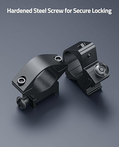 Vista 13 de CVLIFE Anillos de alcance de 1 pulgada - Montaje de alcance para rieles de cola de milano y Picatinny - 2 piezas Negro