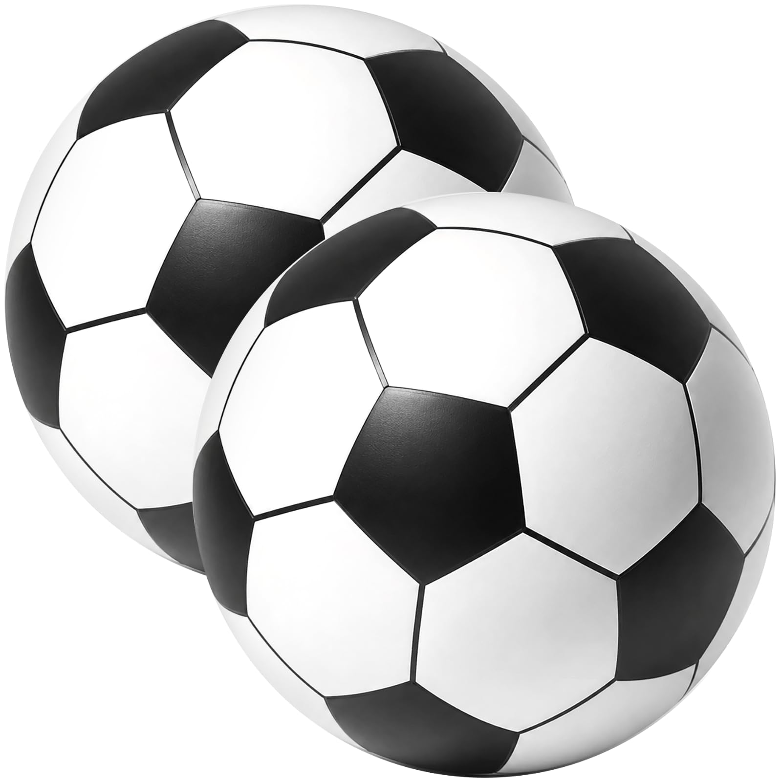 2 STK. aufblasbare Fußbälle, 40 Zoll Jumbo-Strand-PVC-Ball, übergroß für Party, Schule, Kindergarten und Sport, leicht aufzublasen, für Strand, Pool, Garten und Familienspiele