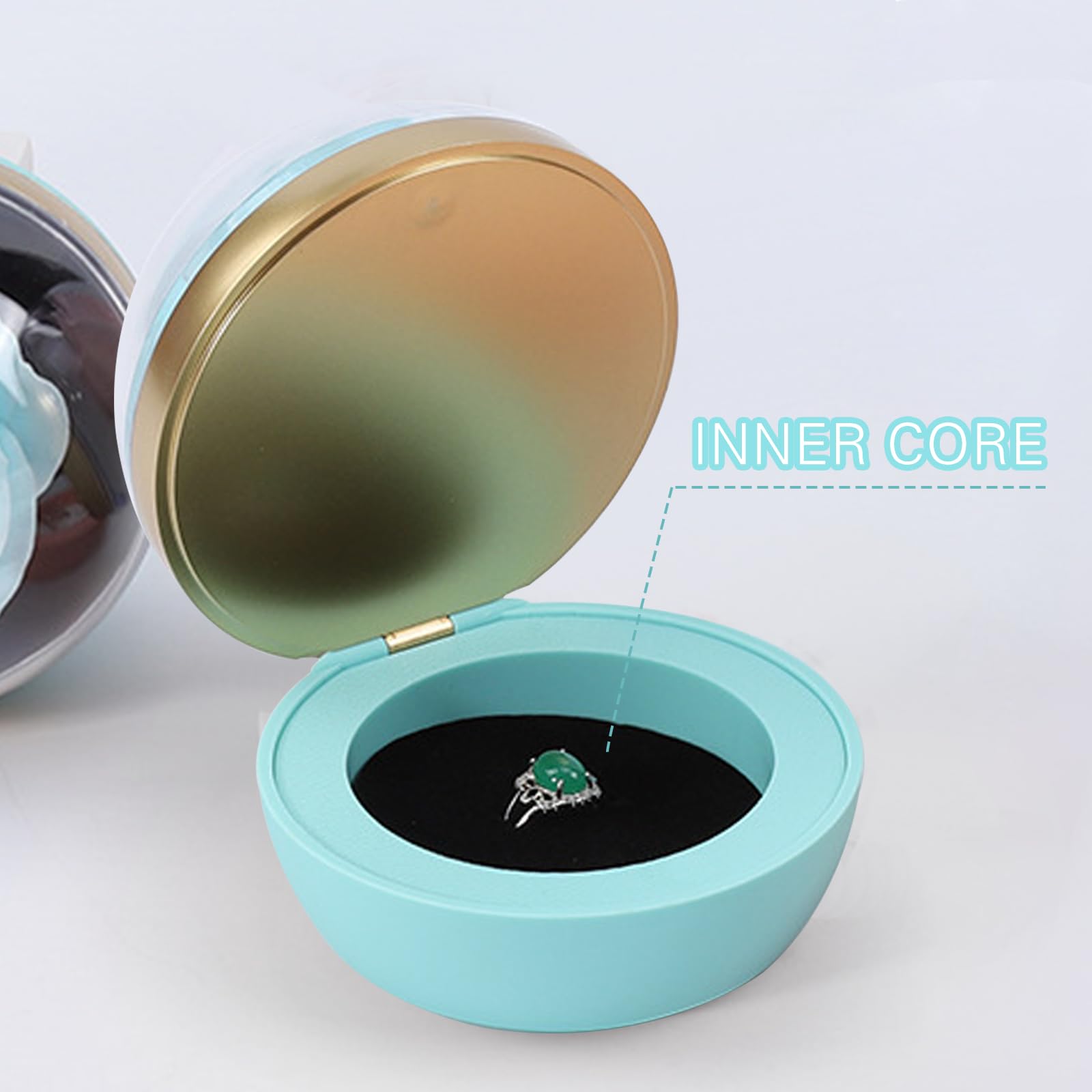 LED Ring Box Mit Beleuchtung - Elegante Schmuckdose Für Verlobungsringe