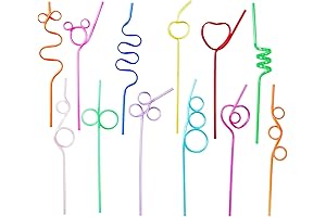 Crazy Straws for Kids, Reusable Drinking Straws for Classroom Activities
