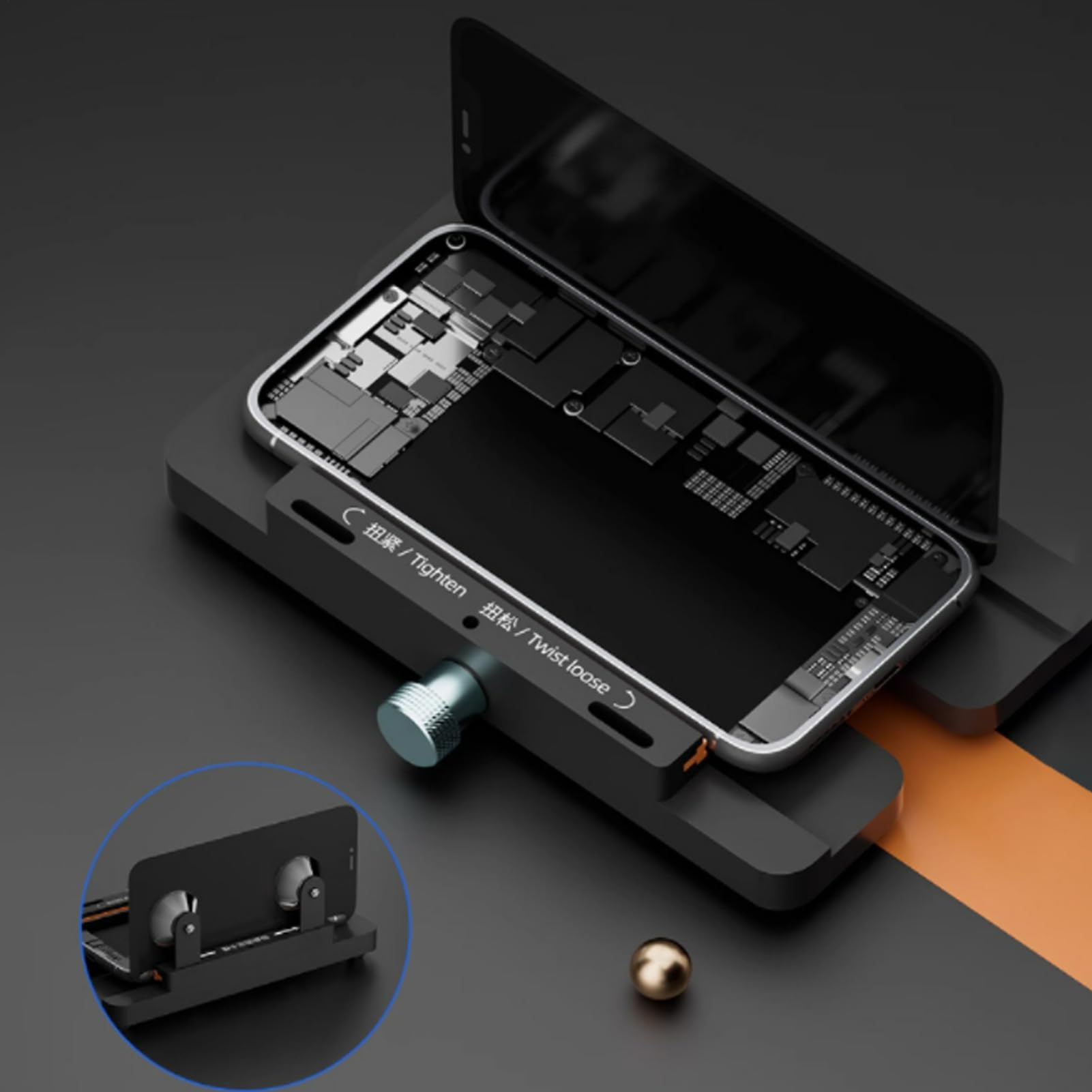 Accessorio multifunzionale per riparazione smartphone