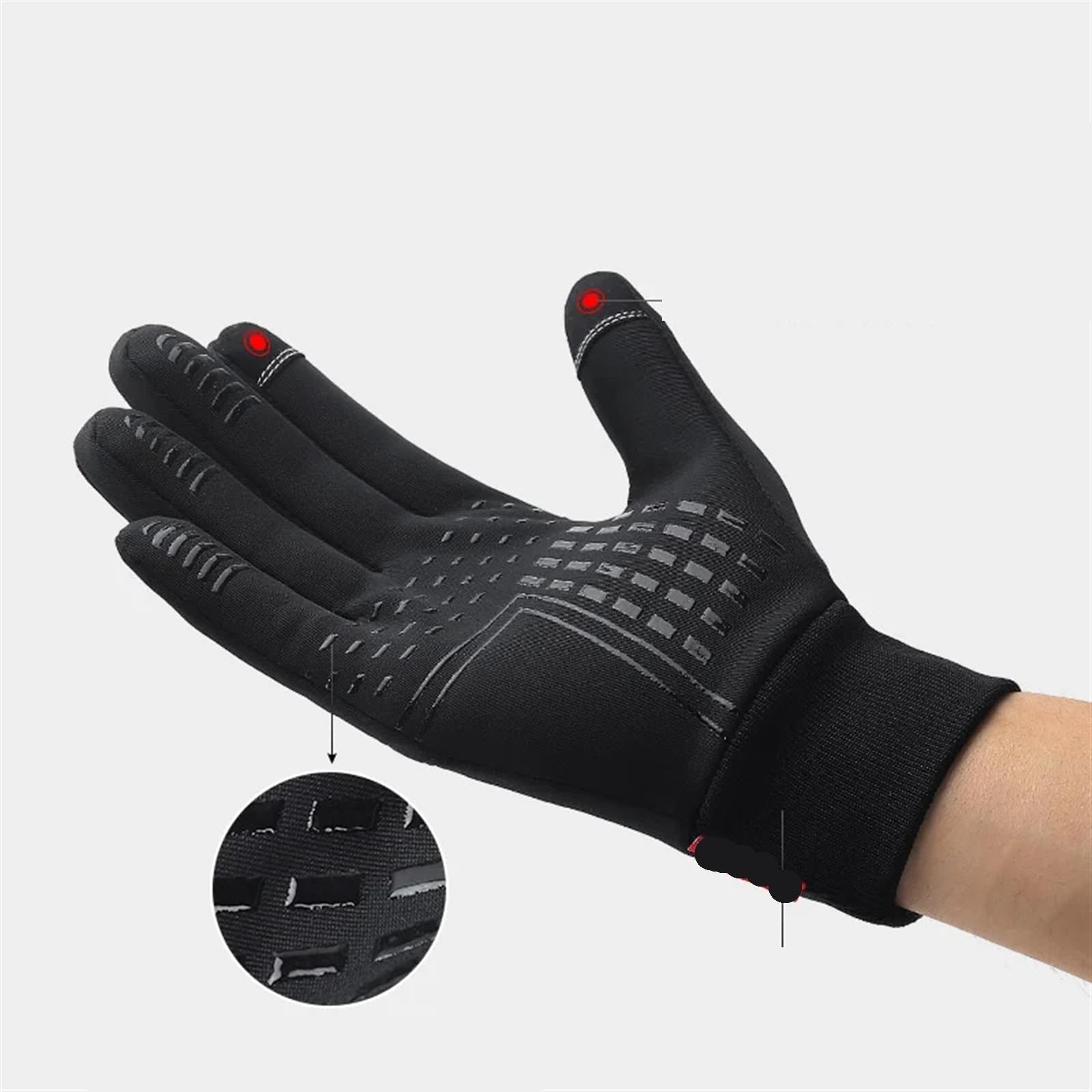 2 Pares al Aire Libre Otoño e Invierno Hombres Mujeres antisalpicaduras, cálido y Resistente Viento Deportes Montar en Bicicleta Esquiar para Ciclismo