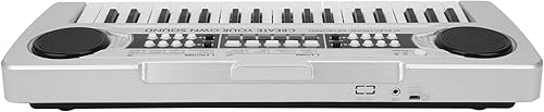 Miniatura 6 de 37 Teclas Niños Piano Teclado Eléctrico Teclado Música Teclado Eléctrico Piano Instrumento Musical con Micrófono (Plata)
