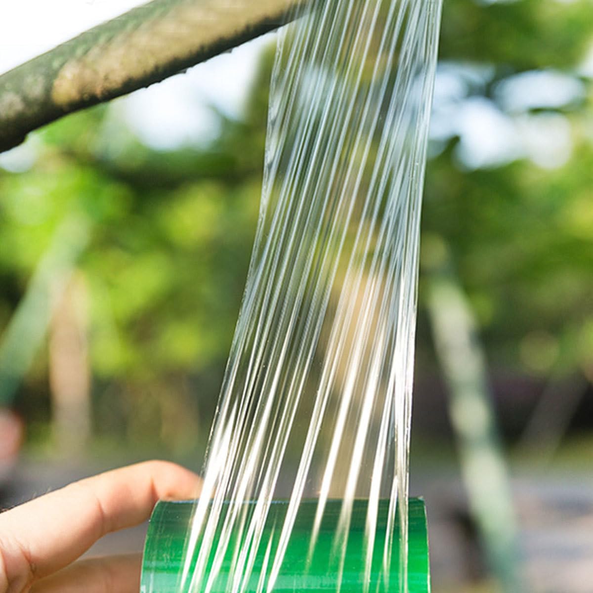 MAGICLULU Selbstklebendes Veredelungsband aus Grünem PVC 4 Rollen Dehnbar und Transparent für Walnuss und Pflanzenveredelung im Garten dem Bauernhof