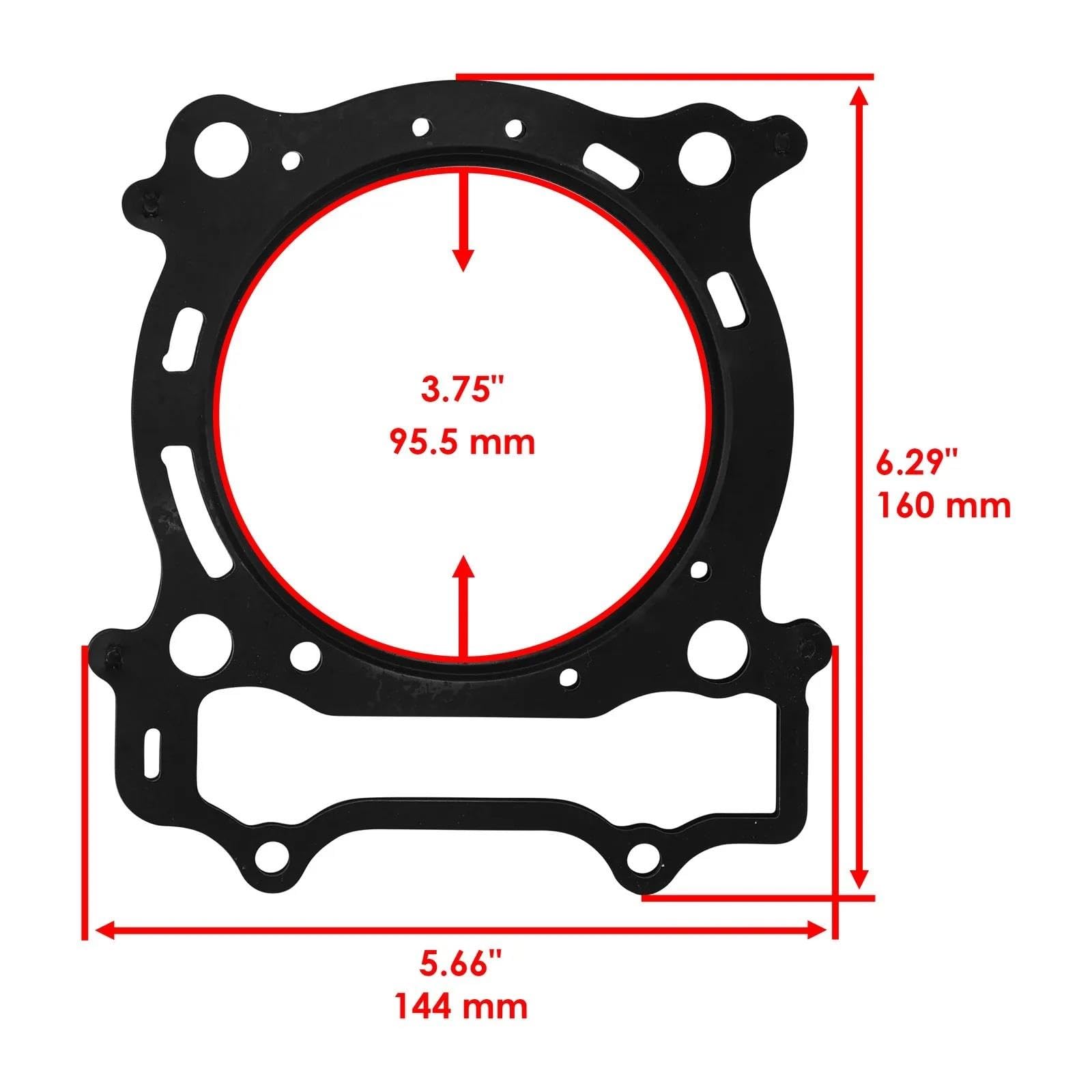 Junta De Motor De Motocicleta Para YFZ450 2004-2009, WR450F, YZ450F 2003-2006, Junta De Culata, Válvula De Admisión Resorte De Escape Juntas De Motor