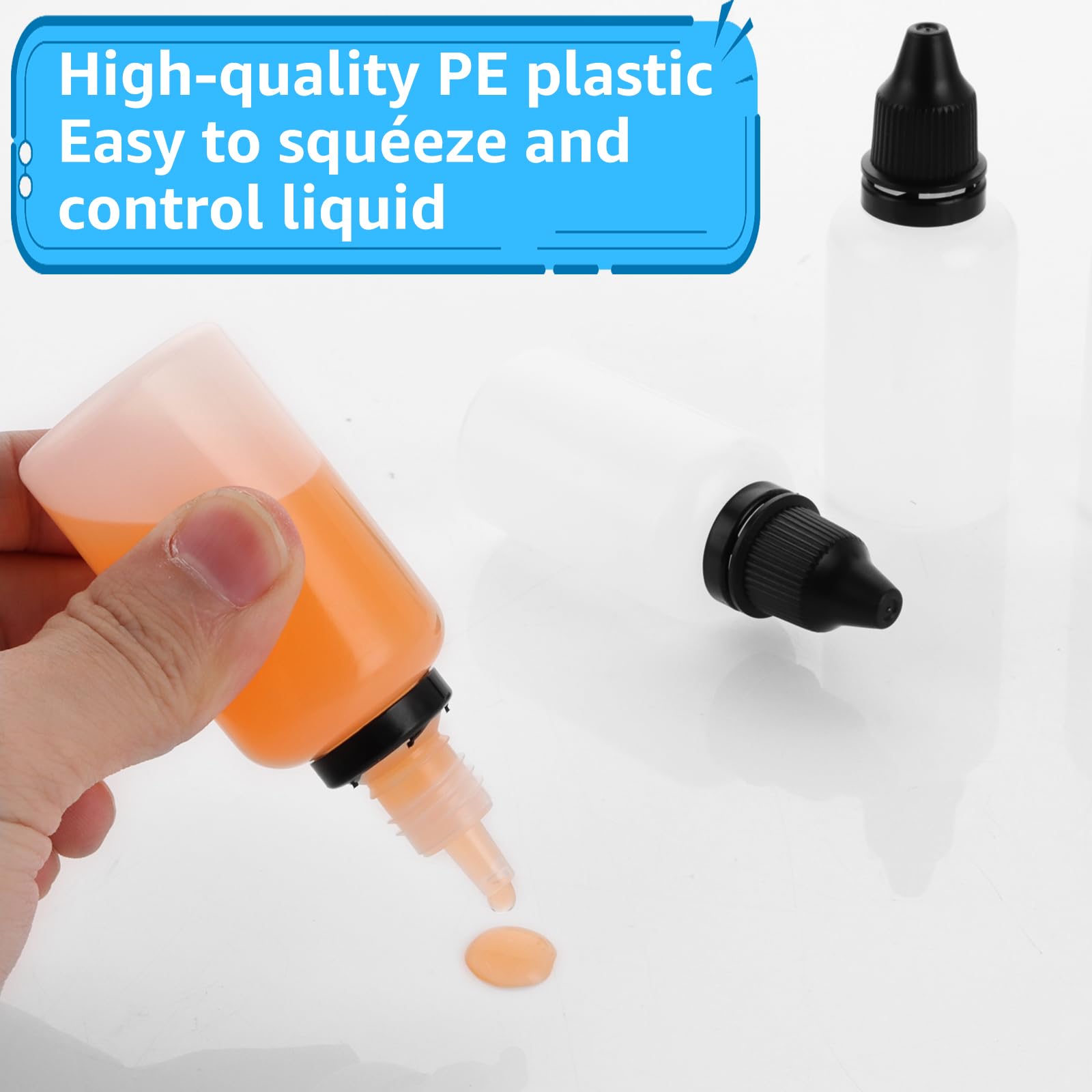 Flacon Compte-Gouttes 10ml - 200 Pièces, Fiole 10ml Souple et Étanche avec Bouchon à Goutte, pour Huiles Essentielles, Cosmétiques et Réactifs
