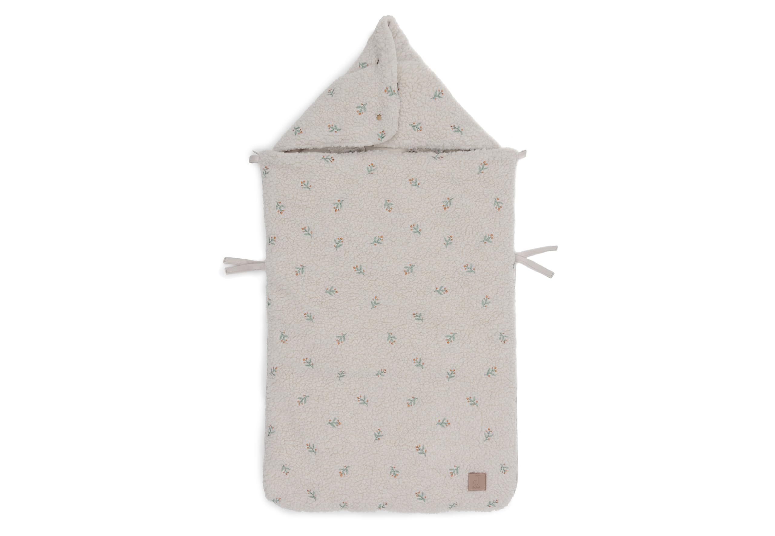 Jollein Fußsack Teddy Lovely Babyschale Kinderautositz Gruppe 0+ Kinderwagen 3-Punkt 5-Punkt Gurt