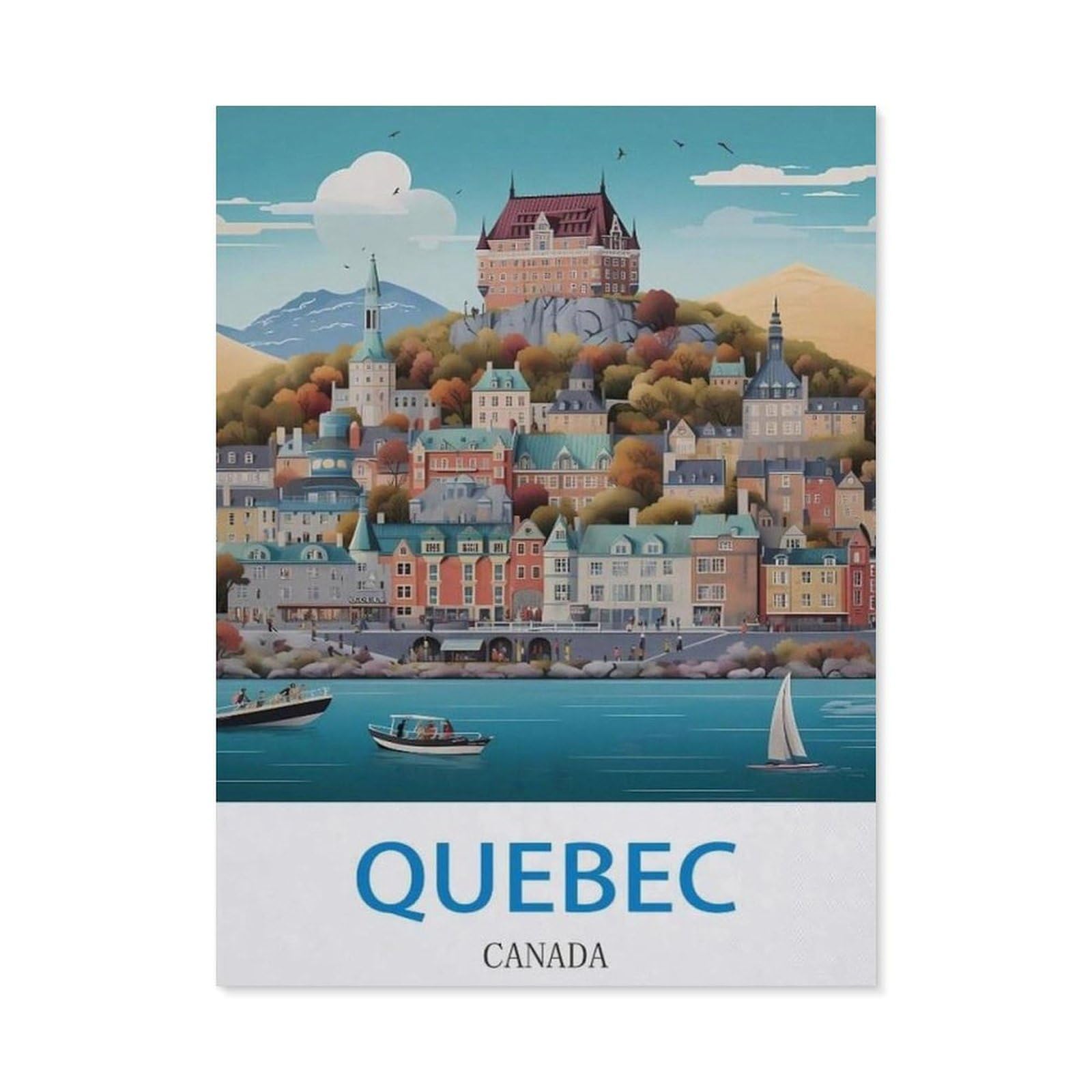 BEAYODKP 5D Diamond Painting Set for Adults and Children，Quebec Canada