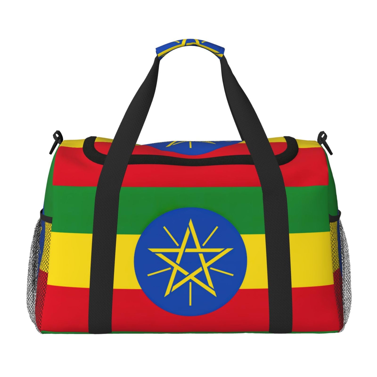Flaga Etiopii torba na ramię kobiety mężczyźni podróżna torba crossbody torebka torba na ramię torebki robocze codzienna torba hobo