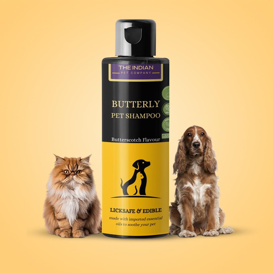 The Indian Pet Company Butterly Shampoo for Dogs & Cats - Licksafe & Made with Imported Essential Oils 200ml (Bow Free) (B0CZ517W23) Amazon Price History, Amazon Price Tracker
