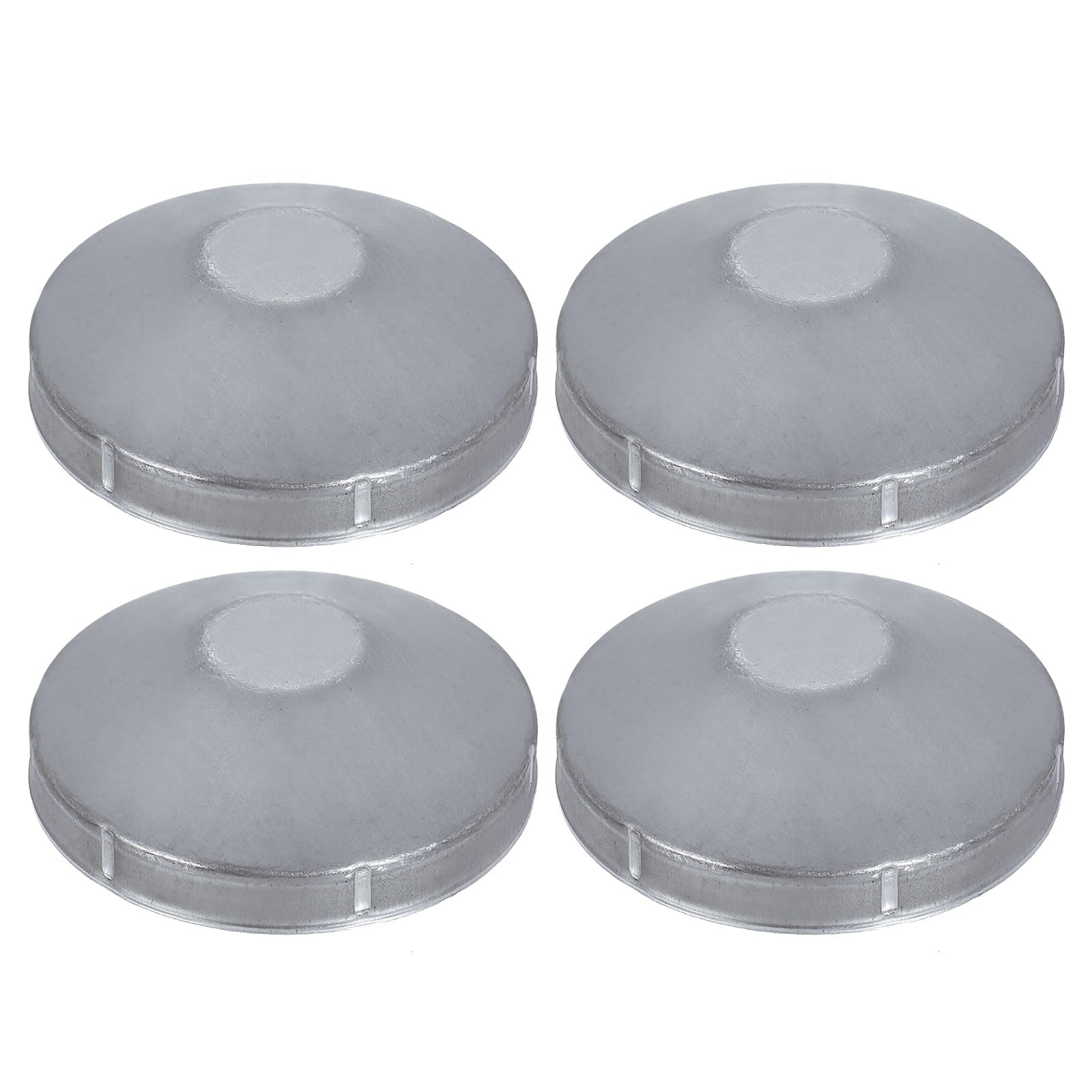 sourcing map 4Pcs 4-1/2" Chain Link Fence Post Cap, Dome External Post Caps Galvanized Round End Cap Fit 4-1/2" OD Pipe for Outdoor Chain Link Fence Parts