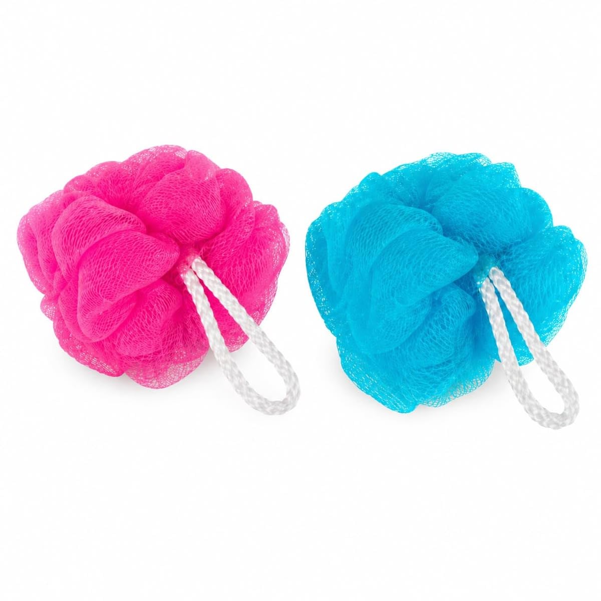 Bath Sponge Fluffy Loofah for Gentle Exfoliation, Pack of 2, 20gm Each, Assorted Colours-image-12