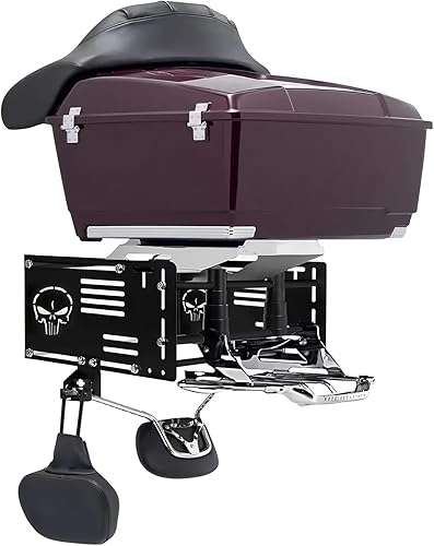 VPZMT Rack ajustable de montaje en pared para maletero, kit de estante de almacenamiento para Harly Touring Road Glide Road King Ultra Street Glide