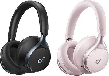 Soundcore by Anker, Space One, Active Noise Cancelling Headphones, 2 X Stronger Voice Reduction, 40 H ANC Playtime, App Control, LDAC Hi-Res Wireless Audio, Comfortable Fit, Clear Calls, Bluetooth 5.3
