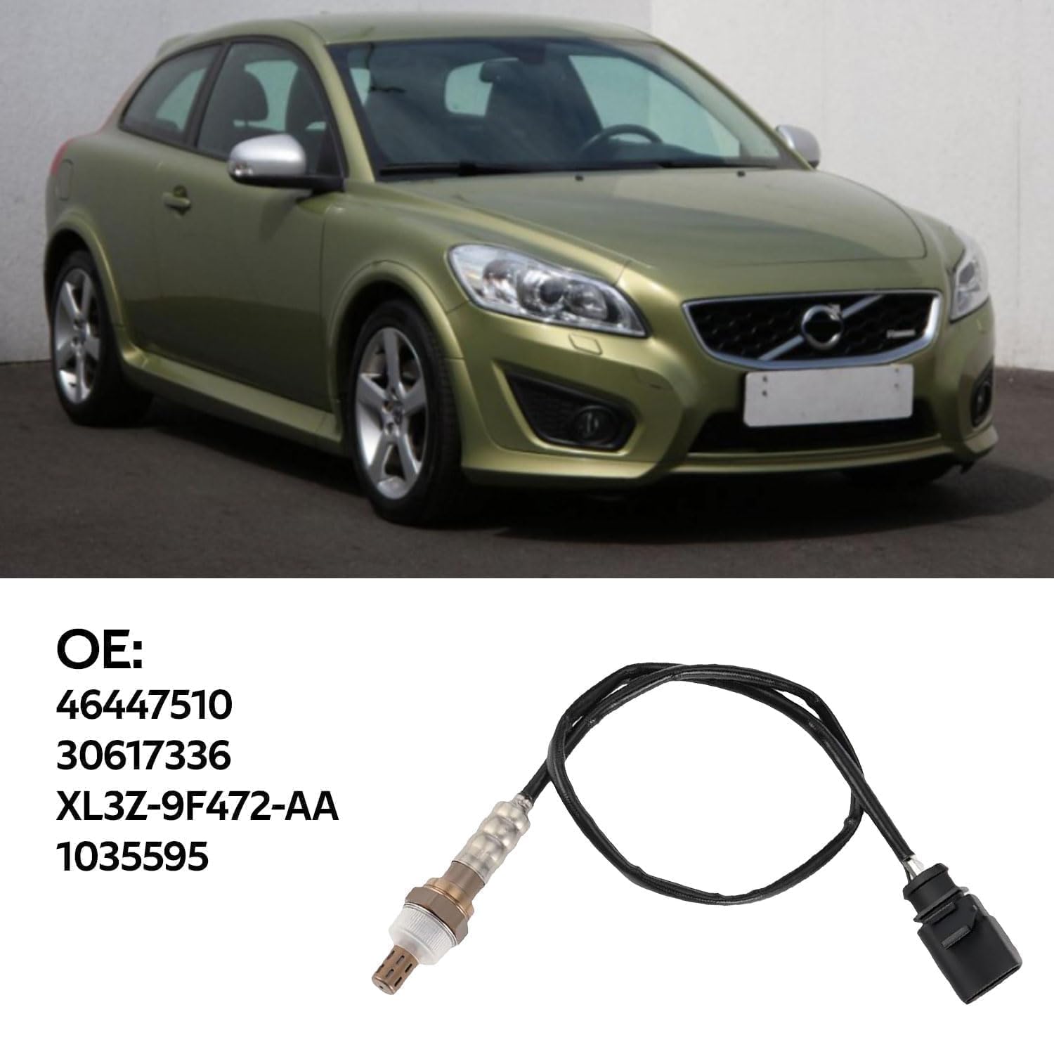 ANBOO Sonde lambda après catégorie pour VW Polo 9N Audi A4 B8 Ford Golf 4 Bosch O2 Capteur de régulation OE 03C906262 03C 906 262 Capteur de rechange