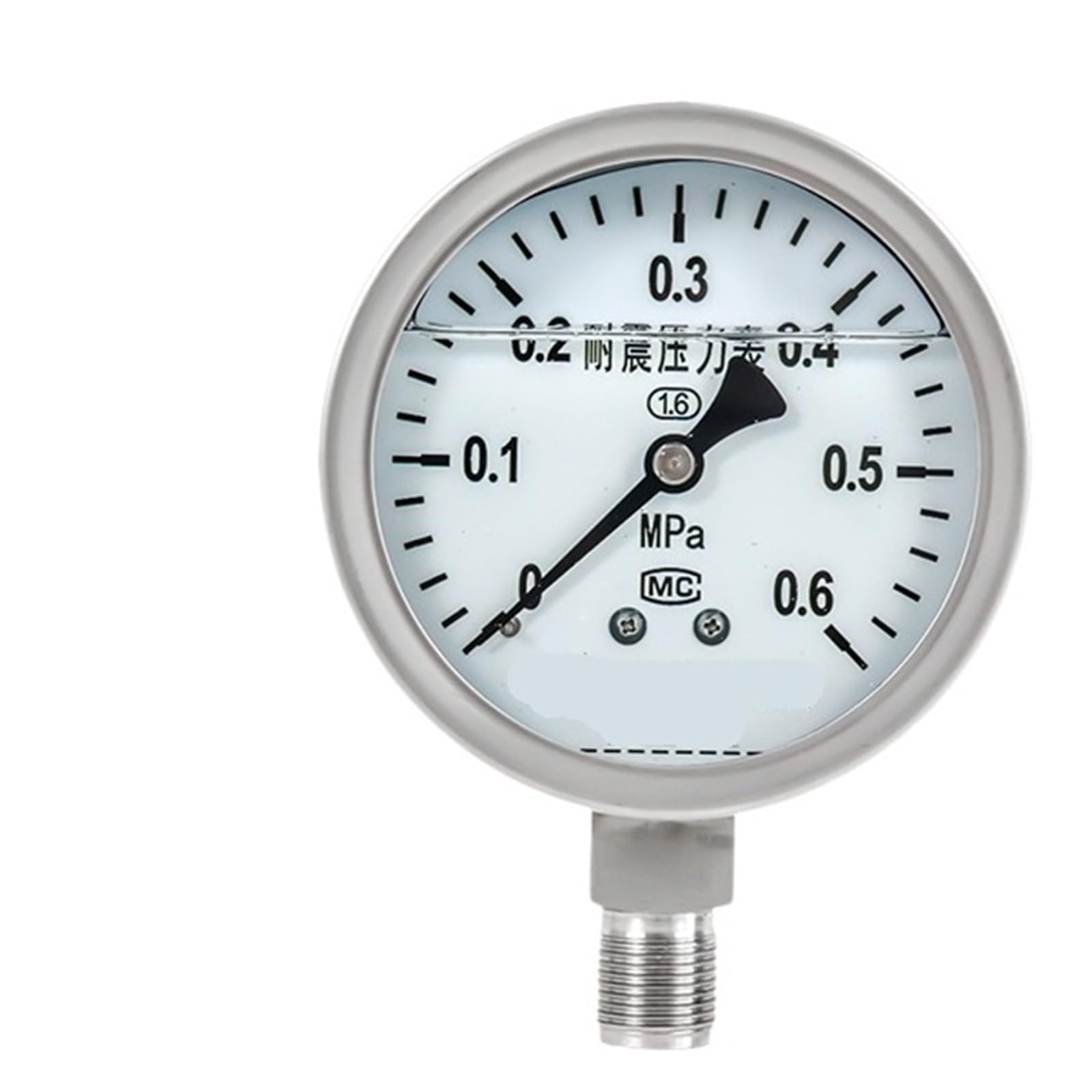 Manomètre de pression en acier inoxydable radial pour usage intensif - 3