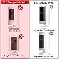 Vista 2 de 2 unidades de soporte de pared adhesivo para cámara interior (1ra generación y 2da generación), dos formas de instalación fácil con cinta fuerte