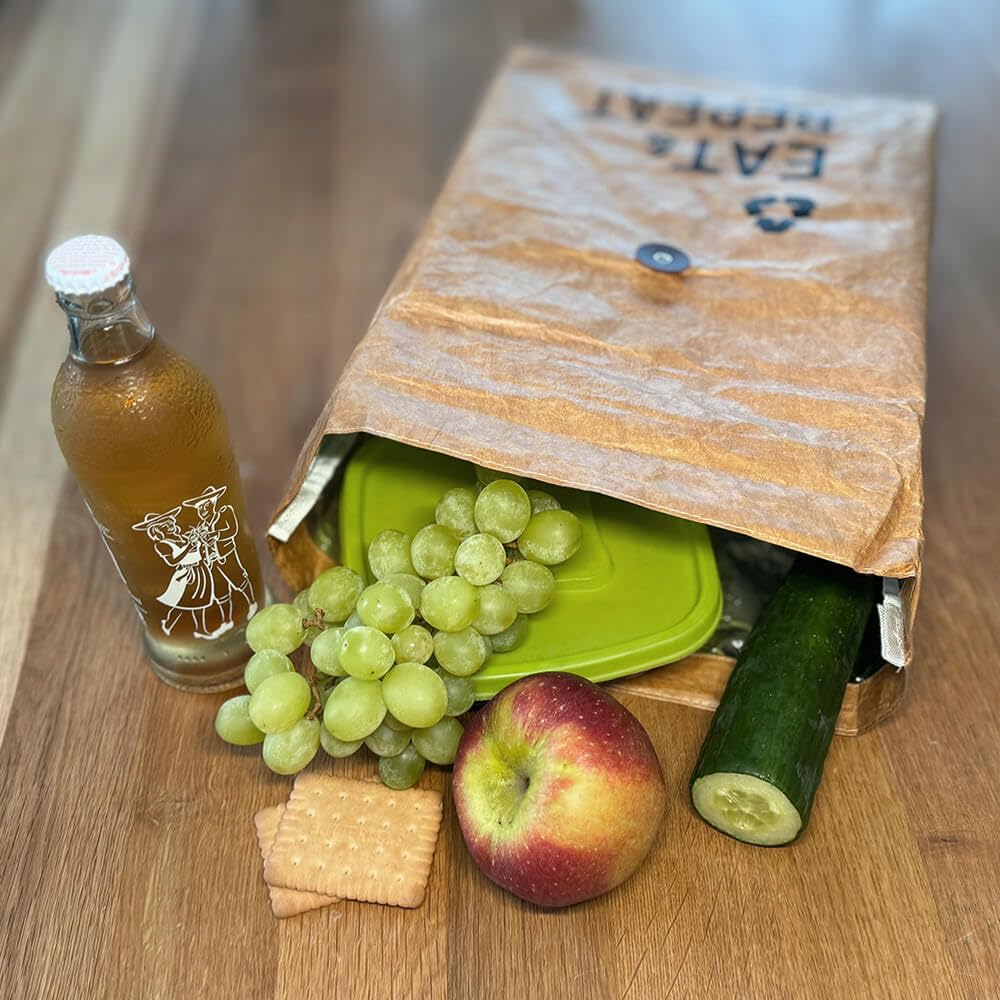 Isolierte Lunchtasche Aus Papier - 5,5 Liter, Faltbar, Wasserdicht, Für Arbeit & Picknick