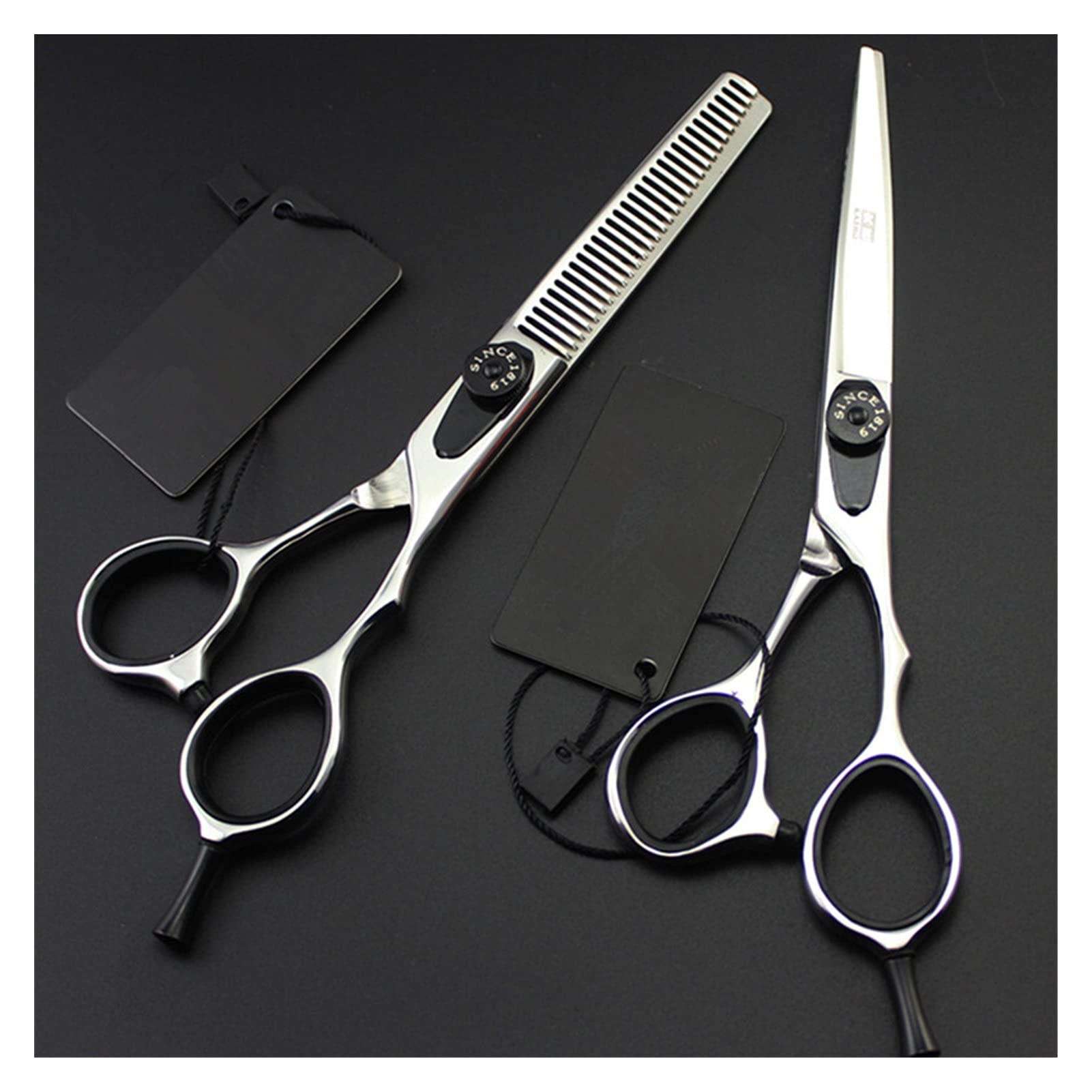 5,5/6 Zoll Friseurschere, Friseursalon, Effilierschere, Beauty-Flachschere, Haarschneideset,5,5 Zoll Set-B