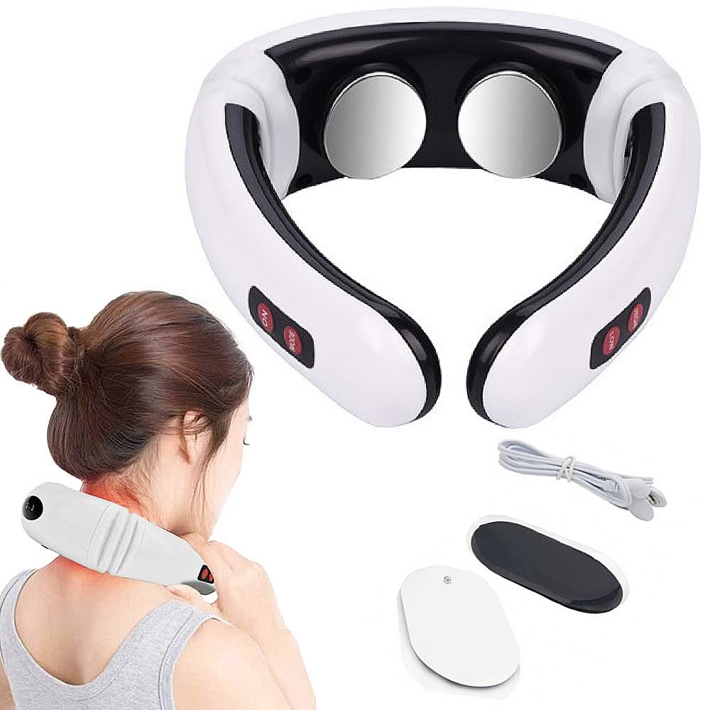 ParENCE – Masajeador eléctrico de cuello, espalda – Estilo acupuntura – Alivio y relajación profunda gracias a la electroestimulación – Múltiples modos de masaje