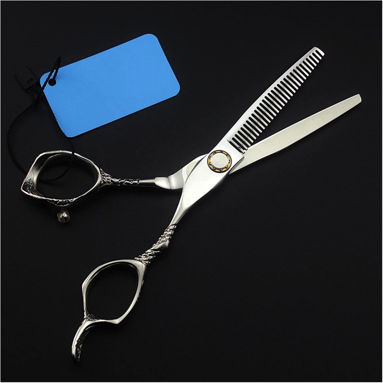 for Hair Cutting 6 Inch Bearing Flower Handle Hairdressing Haircut Thinning Haircut Flat Cut Hairdresser's Hair Cutting Kit