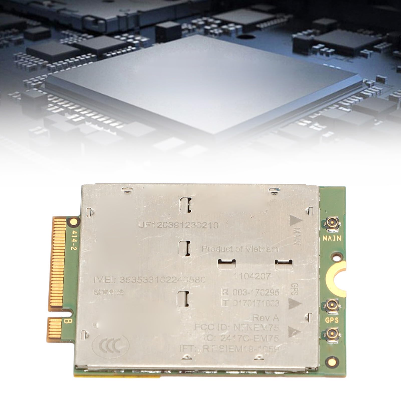 Gedourain Scheda di Rete PCI Express M.2 Ad Alta velocità con Modulo 4G per Laptop - 1104207 4G LTE Wireless EM7565
