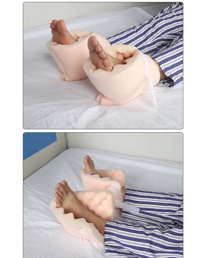 Almohadas protectoras de talón suaves y reconfortantes, almohadilla para pie antiescaras, cubierta de soporte para tobillo, cojines, almohadilla de talón ajustable para ancianos