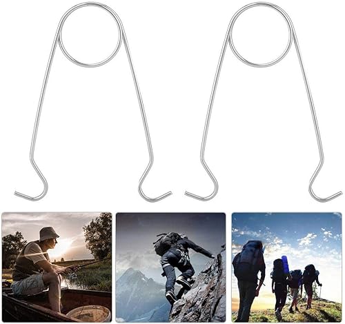 Miniatura 5 de Esparcidor de boca de pescado de acero inoxidable, 2 piezas, suspensión de botella de agua, esparcidor de mandíbula de pesca para pesca de agua sal