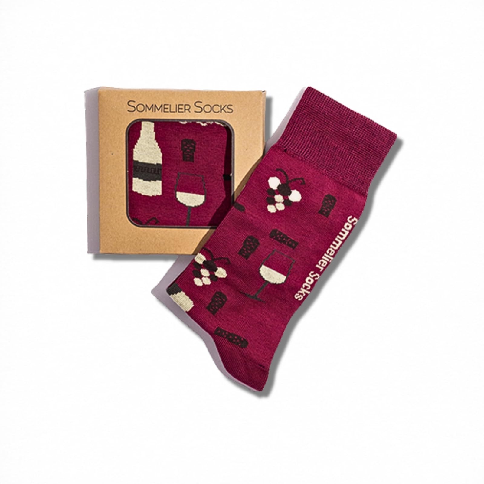 Sommelier Socks Unisex Bordeaux - Uk Size 3.5-6.5.
