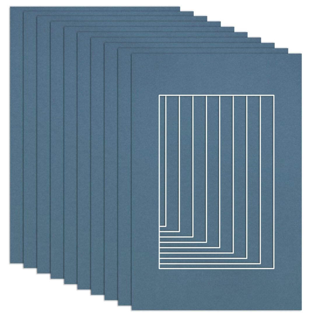 Procut Global 90x60cm Pompadour Picture Mounts to Fit 60x40cm Aperture - Precision Cut Cardboard Photo Mount - Ideal for Frames, Prints, Artwork & Certificates - Sizes & Colours Available - 10 Pack