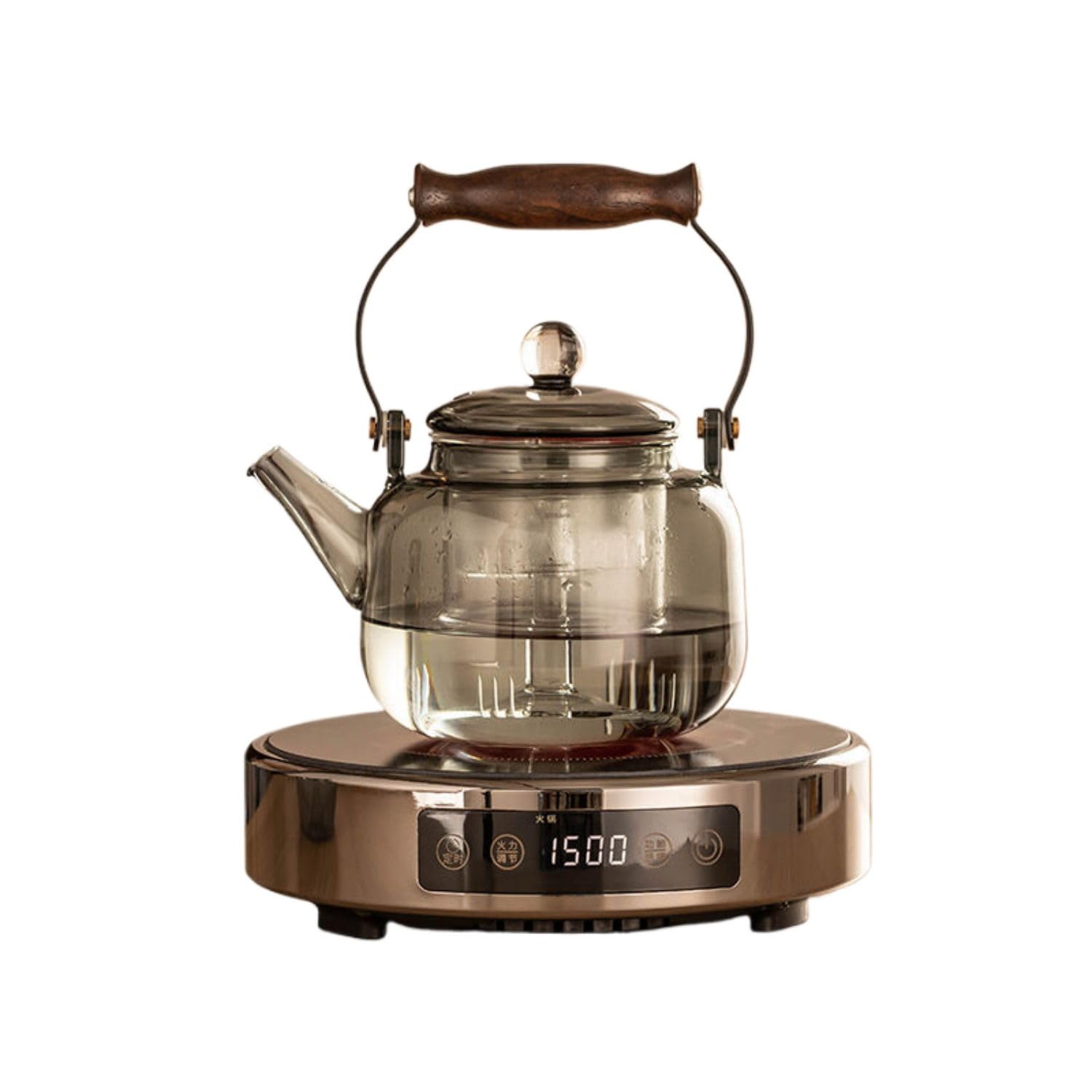Botella infusora de té de vidrio para preparar té individual sin perder calor 6