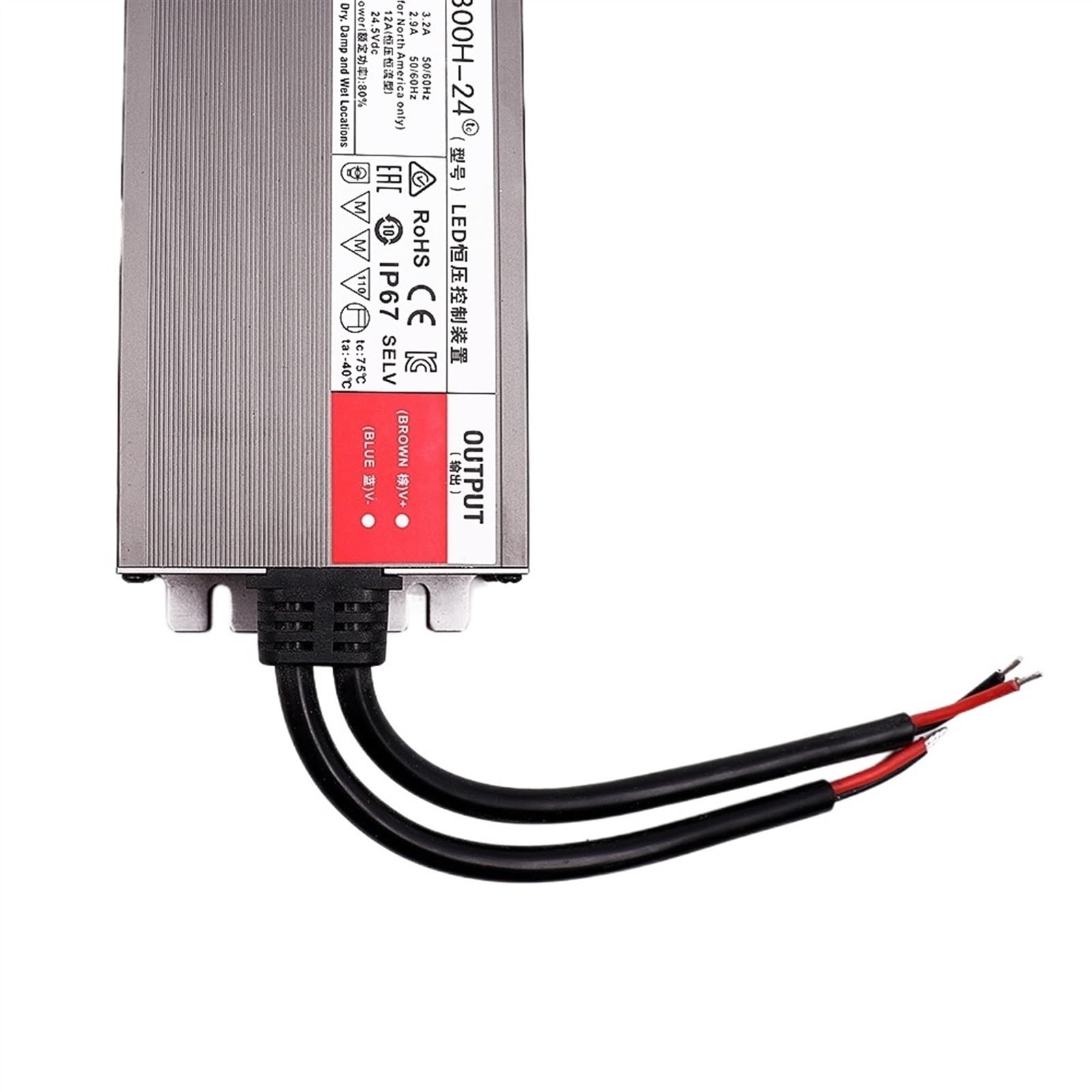 Alimentatore LED Impermeabile IP67 12V 24V 20W 36W 60W 100W 150W 200W 300W 400W 500W Convertitore CA-CC Driver