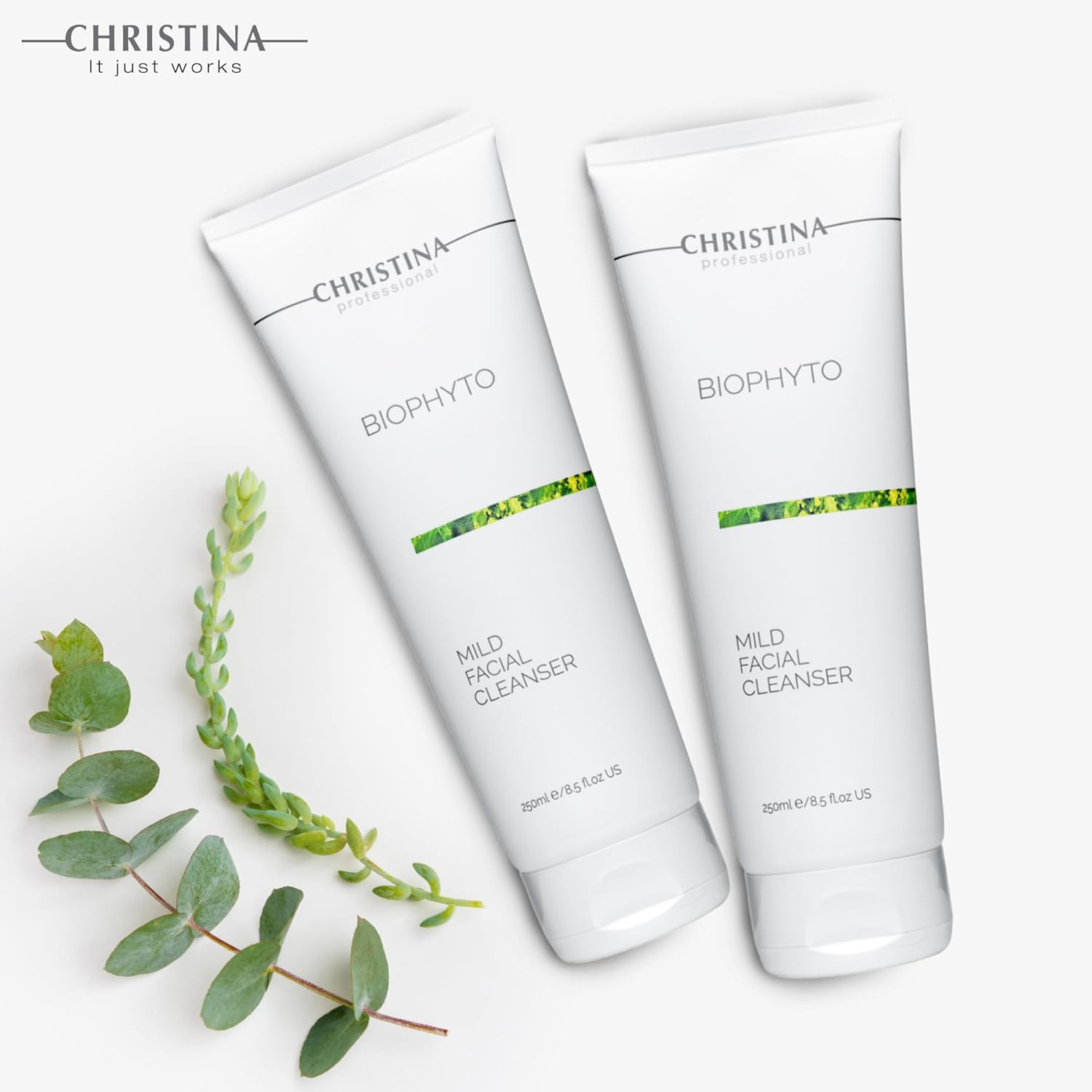 -CHRISTINA- Biophyto Mild Facial Cleanser with Green Tea and Cucumber Extracts - 250 ml - Soapless Gentle Face Wash and Daily Facial Cleanser for All Skin Types - Image 5