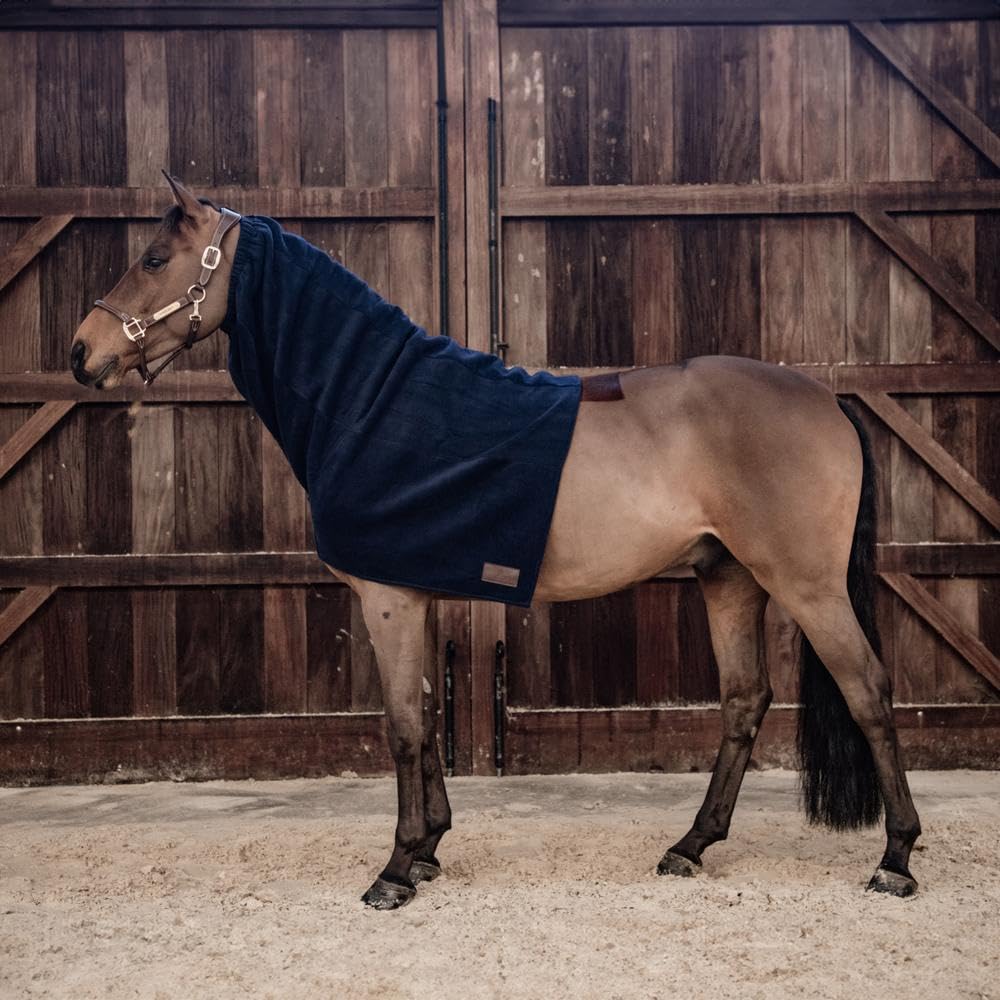 Schwerer Fleece-Decke - Inkl. Halsstück - Marineblau - Full