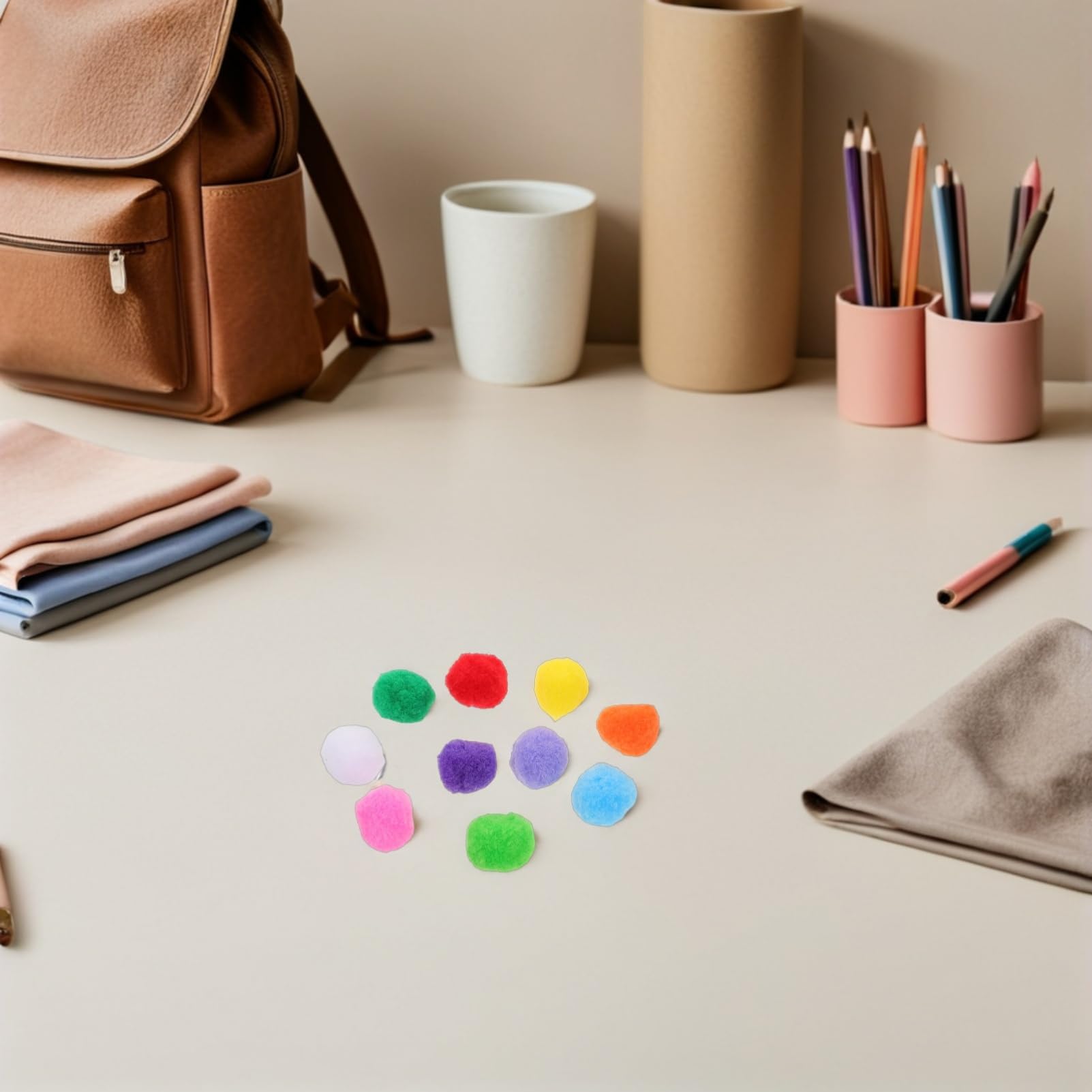 Pompons Doux 3cm en Peluche 1000 Pièces pour Loisirs Créatifs